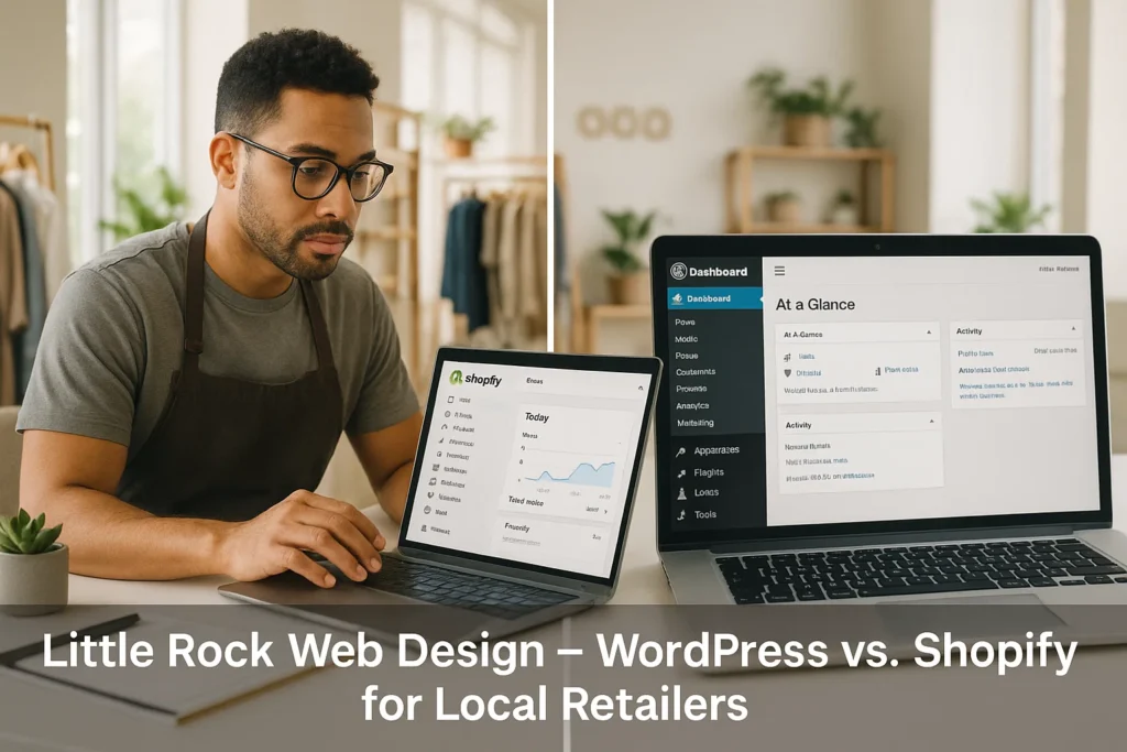 Little Rock Web Design: WordPress vs. Shopify for Local Retailers