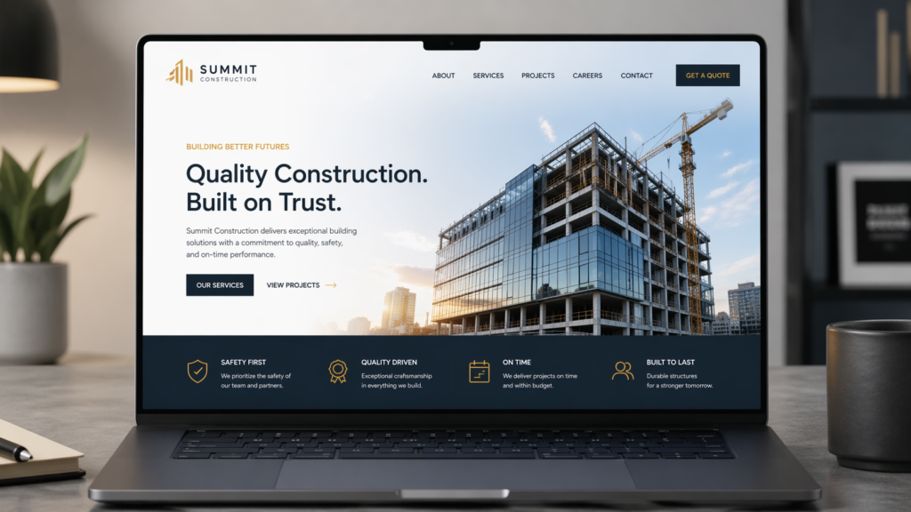 web design for contractors Little Rock Arkansas