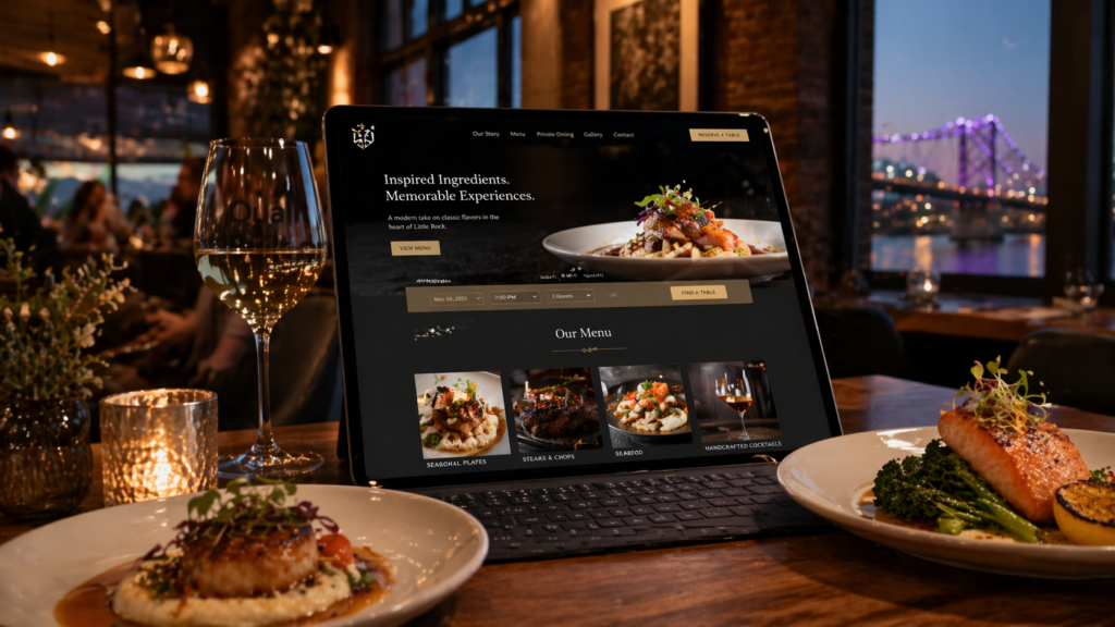 restaurant web design Little Rock