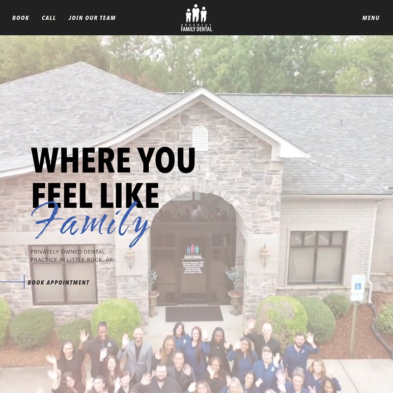 family dentist arkansas website
