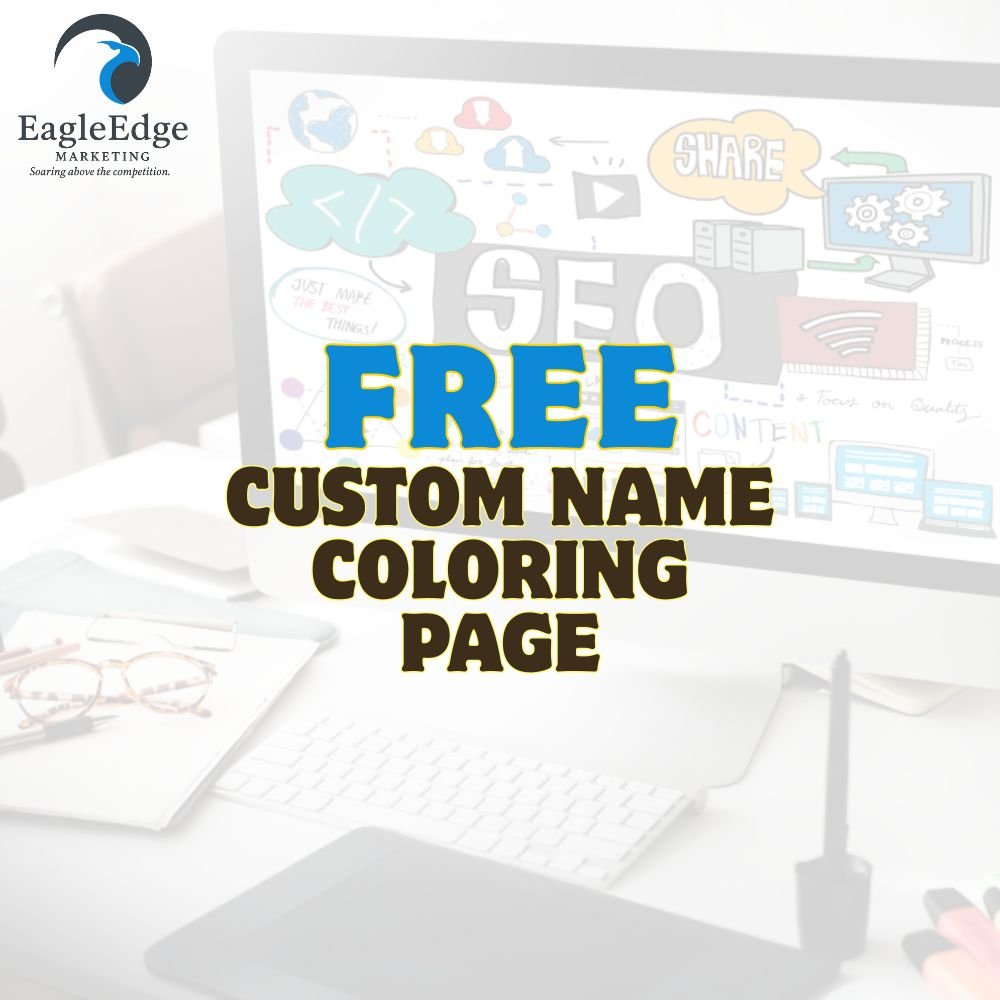 Custom name colouring page